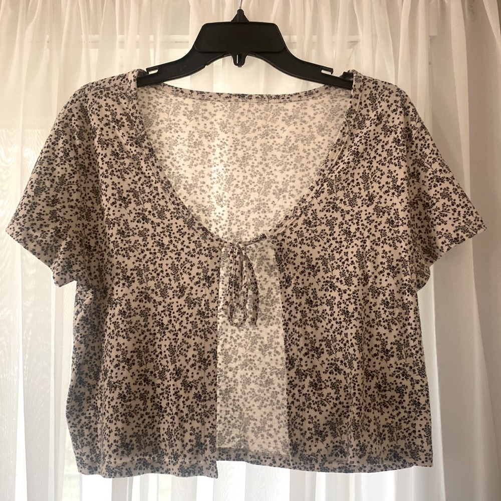 American Eagle Cropped Tie top